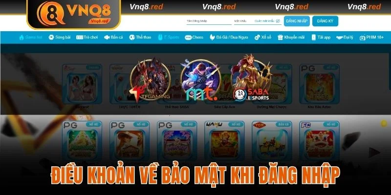 Nội dung bảo mật khi đăng nhập