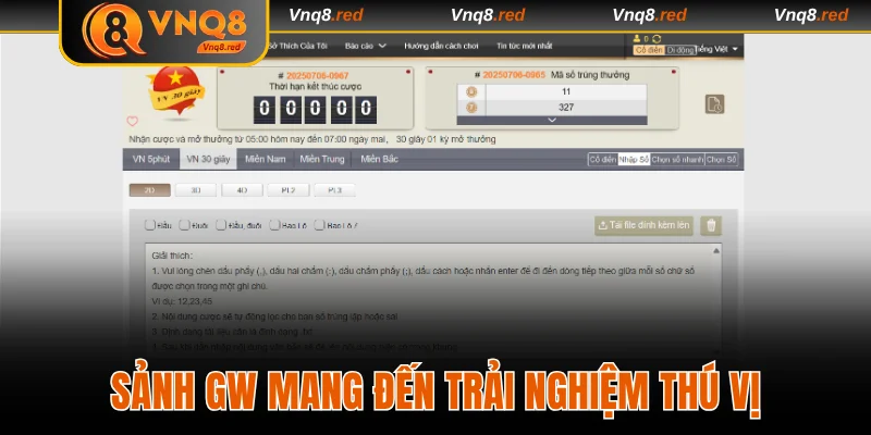 Sảnh GW mang đến trải nghiệm thú vị