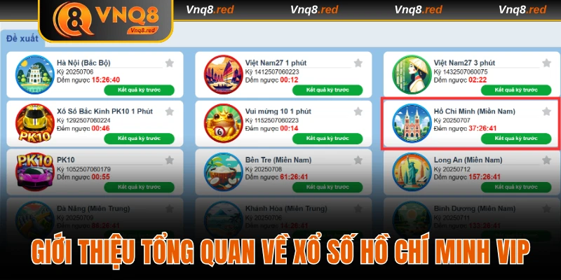Làm Giàu Qua Xổ Số Hồ Chí Minh Vip Tại Nhà Cái Uy Tín VNQ8 2 Tổng quan về hình thức chơi lô đề Hồ Chí Minh